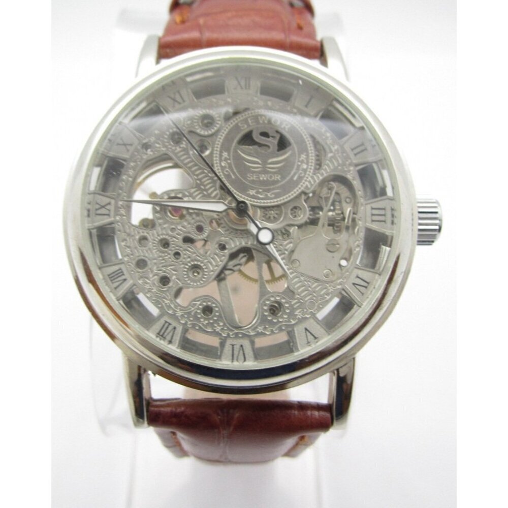 Men‎ Sewor Mechanical Analog 39mm Round Watch (H881)